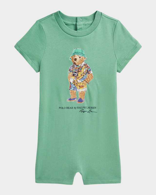 Boy's Polo Bear Graphic Shortall, Size 3M-12